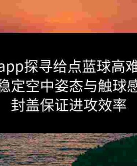 金年会app探寻给点蓝球高难度拉杆技巧：稳定空中姿态与触球感，规避封盖保证进攻效率