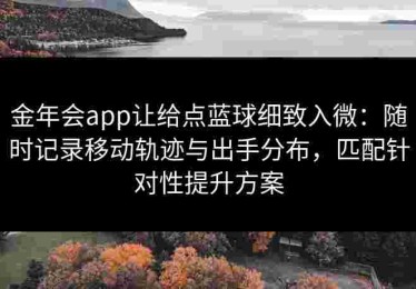 金年会app让给点蓝球细致入微：随时记录移动轨迹与出手分布，匹配针对性提升方案