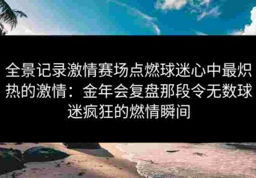 全景记录激情赛场点燃球迷心中最炽热的激情：金年会复盘那段令无数球迷疯狂的燃情瞬间